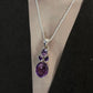 Amethyst Silver Pendant for Intuition and Clarity