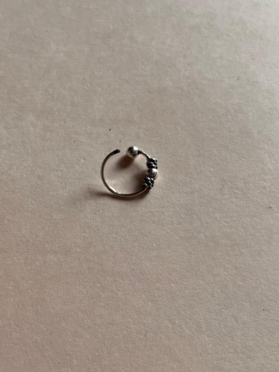 Versatile set of 5 boho nose rings with antique-style craftsmanship.