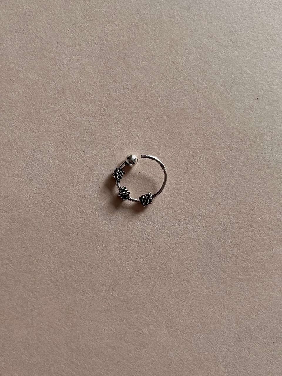 Antique boho nose rings set of 5, perfect for a chic, vintage-inspired style.