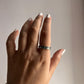 Nature-Inspired Adjustable Silver Ring with Mountains, Pine Trees, and Sun Design