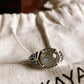 Vintage Labradorite Checkerboard Silver Ring for Unique Style