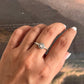 Sterling Silver 925 Moonstone Boho Ring for Stacking