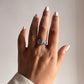 Vintage-Inspired Labradorite Checkerboard Silver Ring