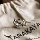Willow leafy silver ring with adjustable band