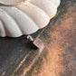 Timeless rose quartz square cut pendant in sterling silver