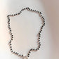 Sterling Silver Nazariya Anklet with Black Beads