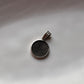 Elegant sterling silver hemp round pendant