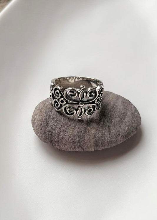 Fleur-de-lis Unisex 925 Sterling Silver Ring for Statement Jewelry Lovers