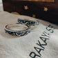 Nature-Inspired Couple Adjustable Silver Ring with Moon and Stars