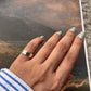 Sleek Rectangular Adjustable Silver Ring
