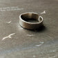 Minimalist Rectangular Adjustable Silver Ring