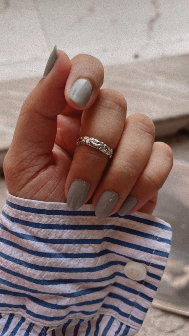 Sterling silver vintage design ring for mid or little finger