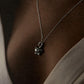 Handcrafted crab 2 silver pendant necklace with polished finish