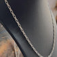 Charming Figaro neck silver chain with a classic and versatile design