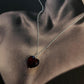 Crystal Garnet Heart Necklace