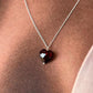 Garnet Heart Pendant for Love and Compassion
