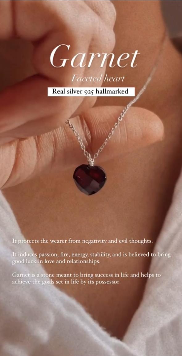 Garnet Necklace for Self-Love and Healing