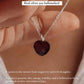 Garnet Crystal Necklace for Heart Chakra Healing