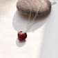 Emotional Healing Garnet Heart Pendant