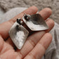 Unique handcrafted Rawa tribal earrings in sterling silver