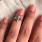 Elegant tiny Fleur-De-Lis ring in sterling silver