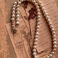 Timeless Silver Necklace with Round Freshwater Pearls