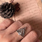 Moonstone Crown Boho Sterling Silver Ring