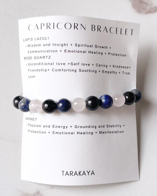 Capricorn Healing Crystal Bracelet