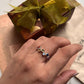 Handcrafted seven chakra silver band ring for energy balance