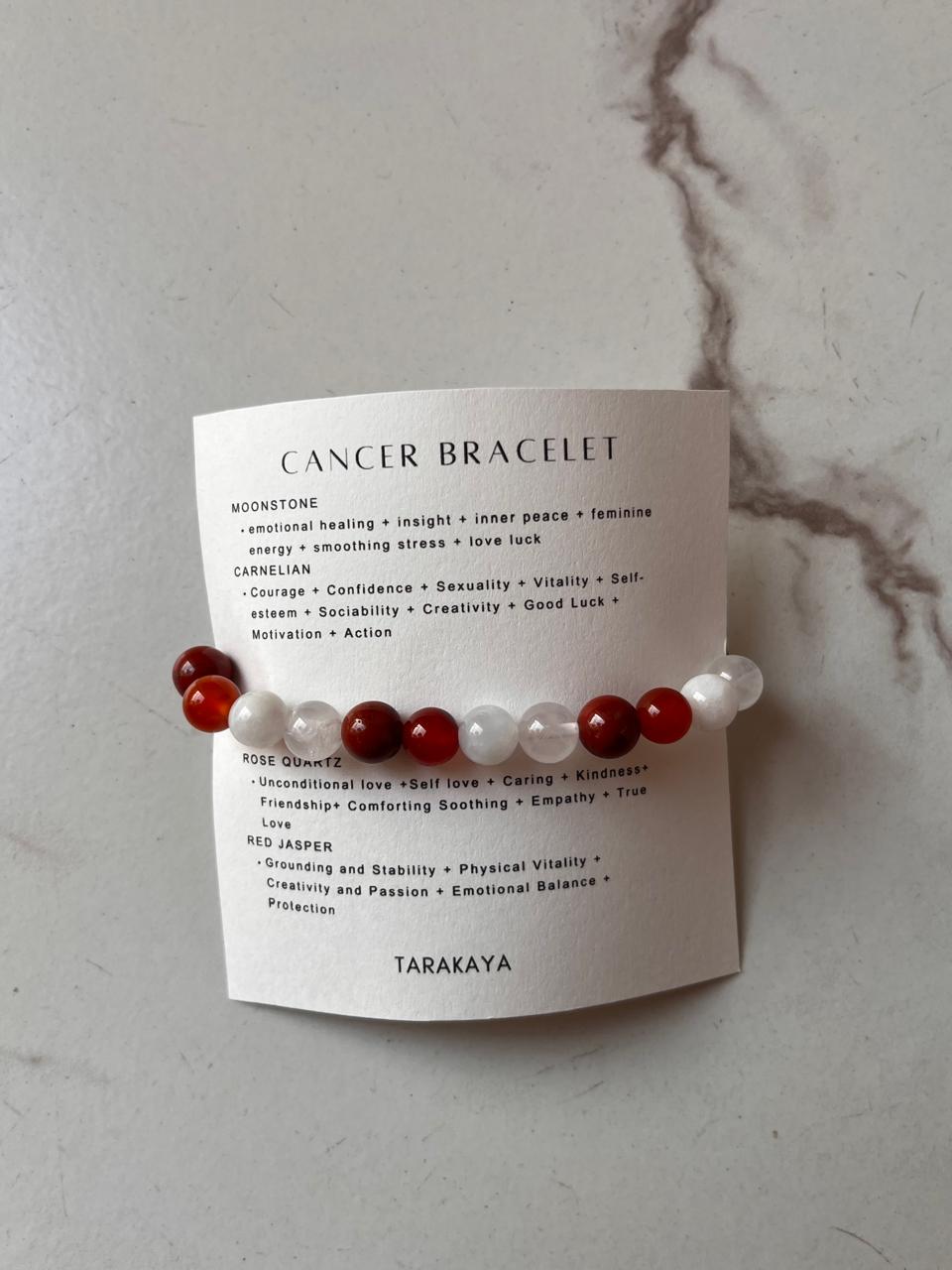 Cancer Zodiac Crystal Bracelet 8MM