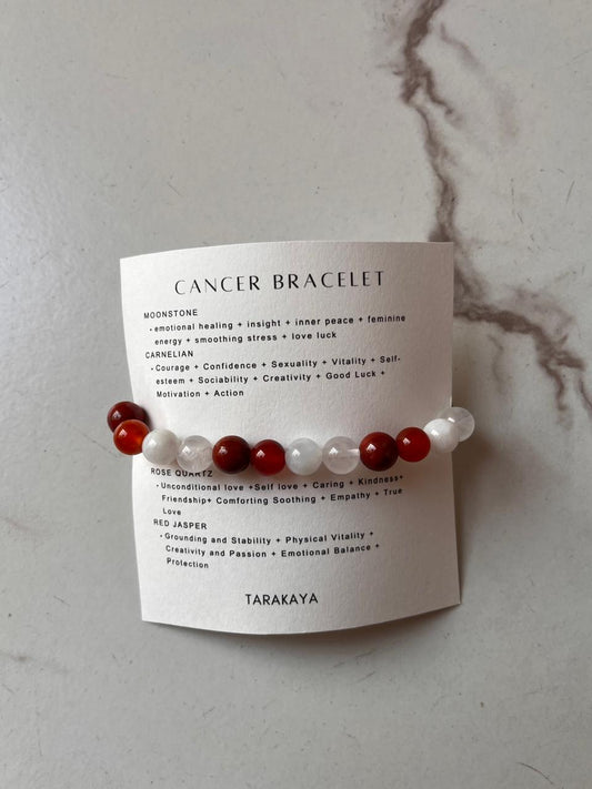 Cancer Zodiac Crystal Bracelet 8MM