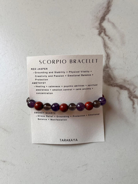Scorpio 1 Crystal Bracelet 8MM