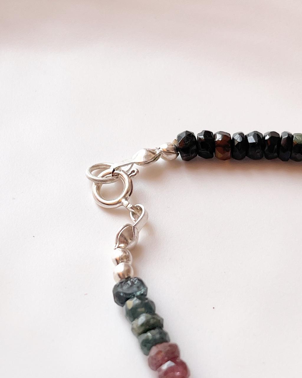 Multi Tourmaline Healing Crystal Bracelet
