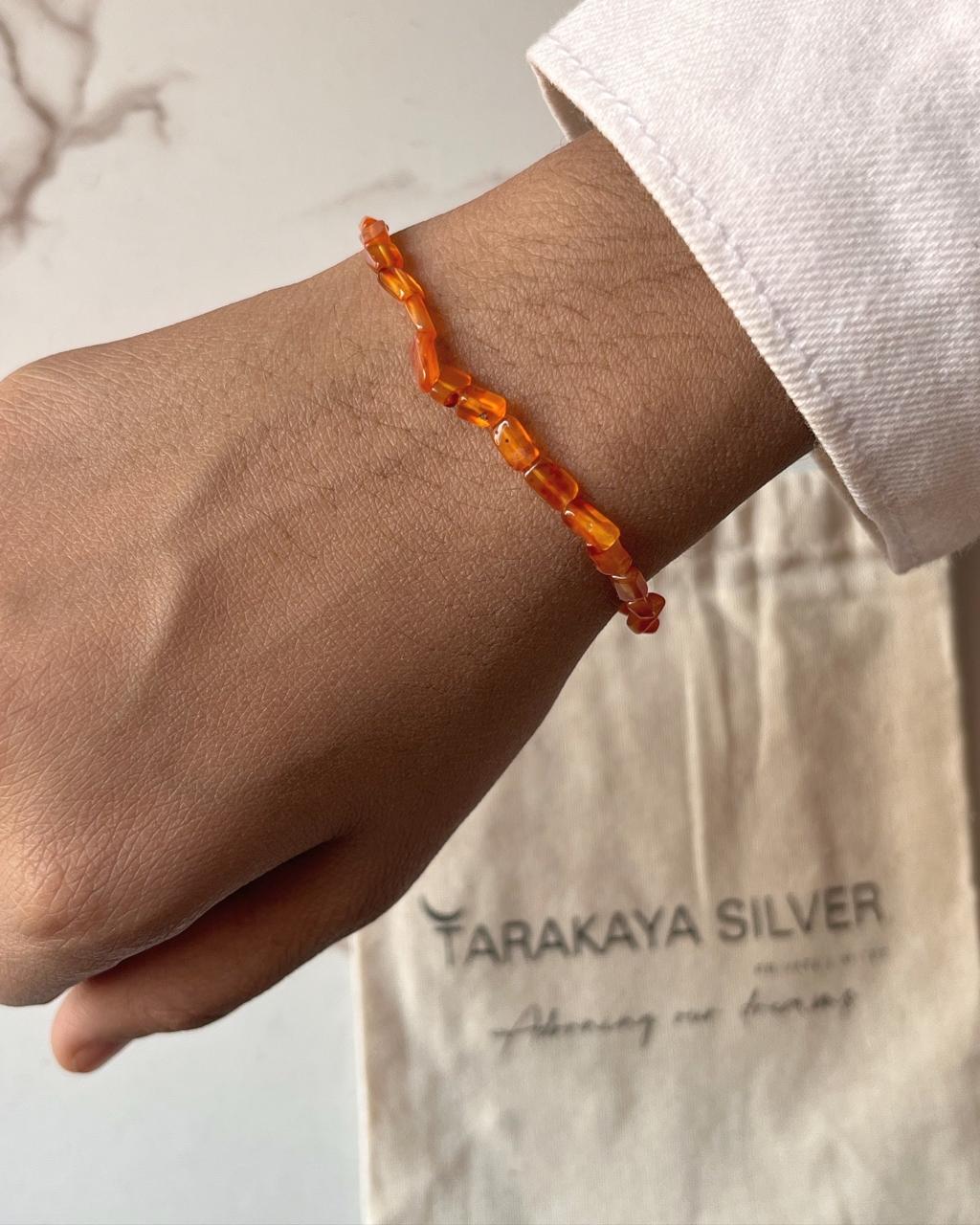 Natural Carnelian Bracelet for Creativity and Passion