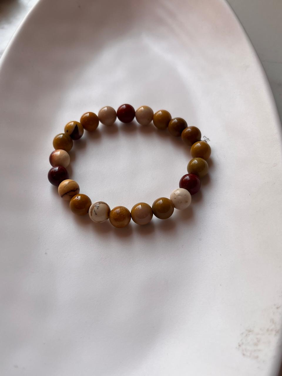 Mookaite 8MM Bracelet for Strength and Balance
