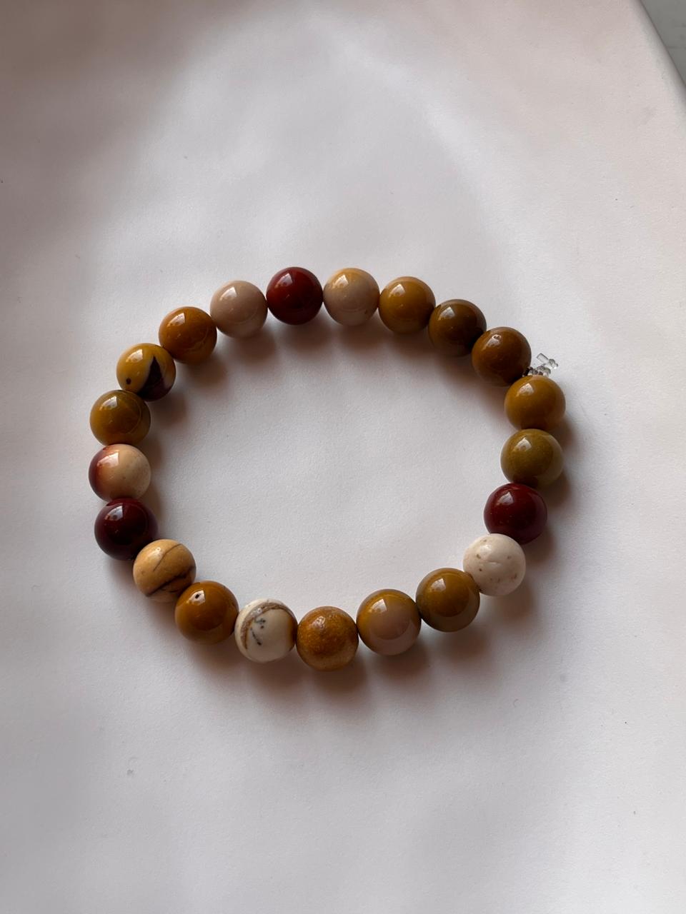 Natural Mookaite 8MM Bracelet for Stability