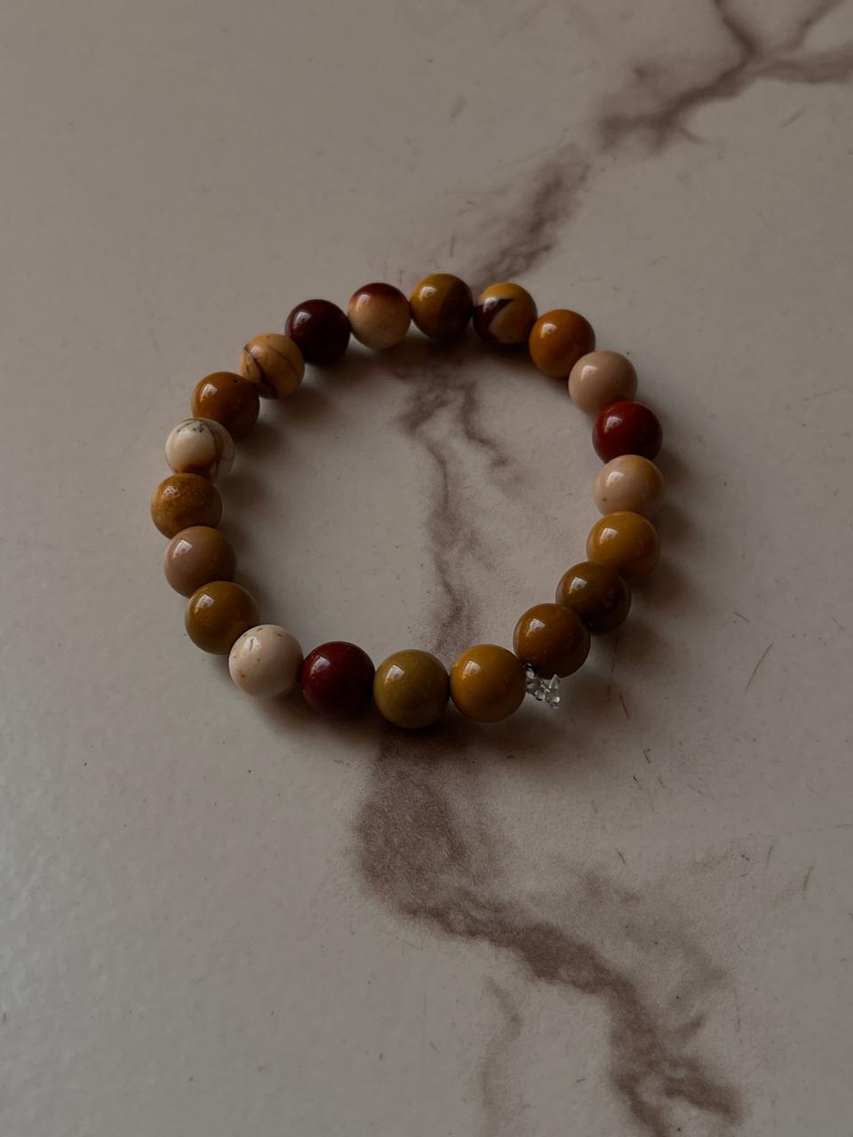 Handmade Mookaite 8MM Crystal Bracelet for Wellness