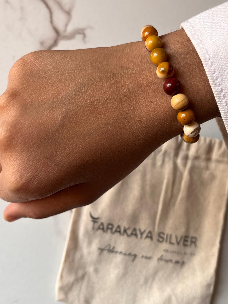 8MM Mookaite Gemstone Bracelet for Mental Clarity