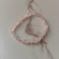 Rose Quartz Rectangular Crystal Bracelet for Love