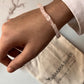 Crystal Bracelet with Rose Quartz Rectangular Beads