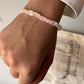 Rose Quartz Rectangular Bracelet for Love and Compassion