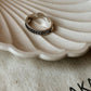 Sterling Silver V Engraved Ring for Mid or Little Finger