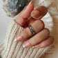 Sterling Silver Tribal Rawa Ring for Mid or Little Finger