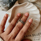 Tribal Rawa Silver Ring for Mid or Little Finger