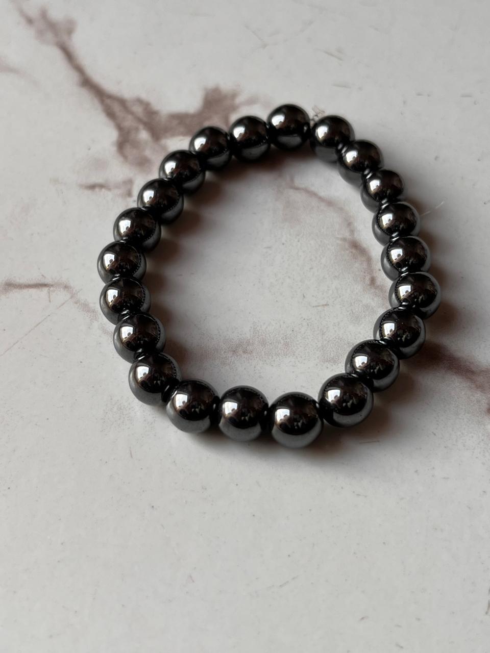 Hematite Natural Crystal Bracelet 8MM