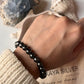8MM Hematite Beaded Bracelet