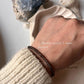 Smokey Quartz 3MM-4MM Faceted Crystal Silver Bracelet