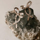 Handcrafted Bow CZ Silver Earrings