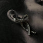 Pretty Bow CZ Silver Earrings for Statement Look