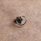 Elegant tribal Rawa silver nose pin with wired backing